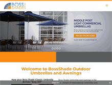 Tablet Screenshot of bossshade.com.au